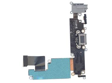 Шлейф разъема питания с аудио-разъемом для Apple iPhone 6 Plus черный