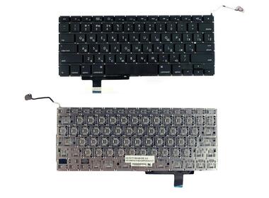 Клавиатура для ноутбука Apple MacBook Pro (A1297) с подсветкой (Light) Black, (No Frame), RU (горизонтальный энтер)