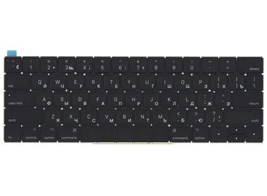 Клавиатура для ноутбука Apple MacBook (A1706) с подсветкой (Light), Black, (No Frame), RU (горизонтальный энтер) - фото 2