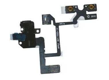 Шлейф аудио-разъема для Apple iPhone 4 черный