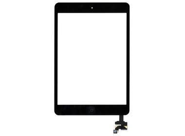 Тачскрин для планшета Apple Ipad mini + stiker + IC с кнопкой Home черное OEM