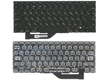 Клавиатура для ноутбука Apple MacBook Pro A1398 (2012, 2013, 2014, 2015 года) с подсветкой (Light) Black, (No Frame), RU (горизонтальный энтер)