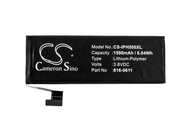 Аккумуляторная батарея для смартфона Apple CS-IPH500XL iPhone 5 3.8V Black 1590mAh 6.04Wh - фото 2