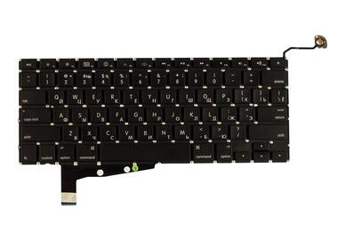 Клавиатура для ноутбука Apple MacBook Pro (A1286) (2011, 2012 года) с подсветкой (Light), Black, (No Frame), без (SD), RU (горизонтальный энтер) - фото 2