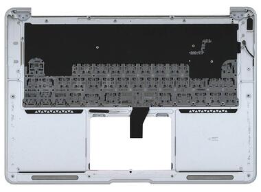 Клавиатура для ноутбука Apple MacBook Air (A1369) 2010+ Black, (Silver TopCase), RU (горизонтальный энтер) - фото 2