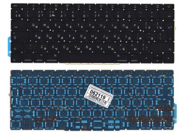 Клавиатура для ноутбука Apple MacBook (A1708), Black, (No Frame), RU (большой энтер)