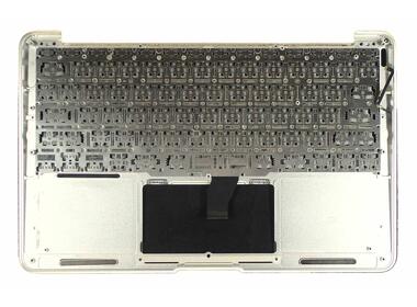Клавиатура для ноутбука Apple MacBook Air (A1370) 2010+ Black, (Silver TopCase), RU (горизонтальный энтер) - фото 2