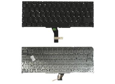 Клавиатура для ноутбука Apple MacBook Air 11&quot; 2010+ A1370 (2010, 2011 года), A1465 (2012, 2013, 2014, 2015 года) Black, (No Frame), RU (вертикальный энтер)