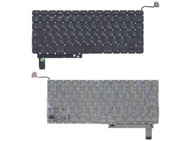 Клавиатура для ноутбука Apple MacBook Pro (A1286) (2011, 2012 года) с подсветкой (Light), Black, (No Frame), с (SD), RU (вертикальный энтер)