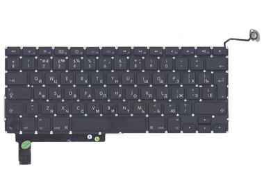 Клавиатура для ноутбука Apple MacBook Pro (A1286) (2011, 2012 года) с подсветкой (Light), Black, (No Frame), с (SD), RU (вертикальный энтер) - фото 2