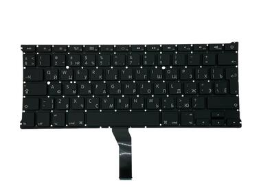 Клавиатура для ноутбука Apple MacBook Air 2011+ (A1369) с подсветкой (Light), Black, (No Frame), RU (вертикальный энтер)