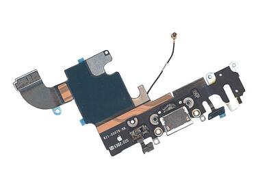 Шлейф разъема питания с аудио-разъемом для Apple iPhone 6S белый