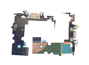 Шлейф разъема питания для смартфона Apple iPhone 8 Orig золотой