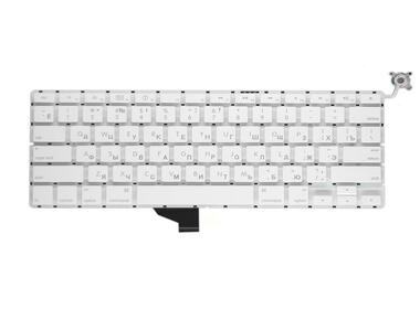 Клавиатура для ноутбука Apple MacBook (A1342) White (горизонтальный энтер), RU - фото 2