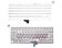 Клавиатура для ноутбука Apple MacBook (A1342) White (горизонтальный энтер), RU