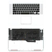 Купить Клавиатура для ноутбука Apple MacBook Pro 2012, Early 2013 (A1398) Black, (Silver TopCase), RU (горизонтальный энтер)
