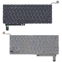Купить Клавиатура для ноутбука Apple MacBook Pro (A1286) (2011, 2012 года) с подсветкой (Light), Black, (No Frame), с (SD), RU (вертикальный энтер)