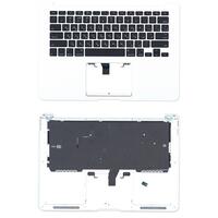 Купить Клавиатура для ноутбука Apple MacBook Air 2013+ (A1466) Black с топ панелью, RU (горизонтальный энтер)
